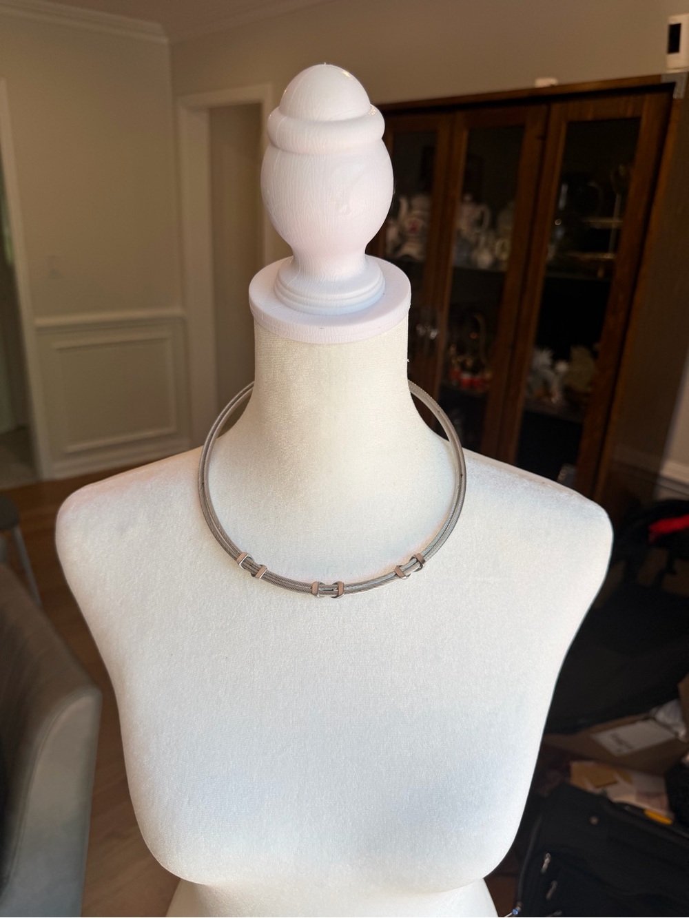 Gucci Long Double-Layer Silver Bead Necklace - Picture 7 of 8